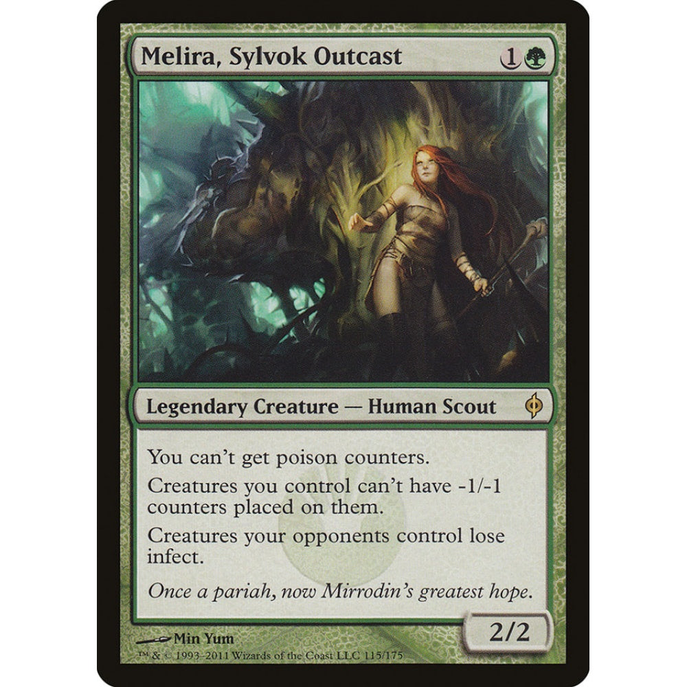 Melira, Sylvok Outcast rare 115 Magic the Gathering New Phyrexia