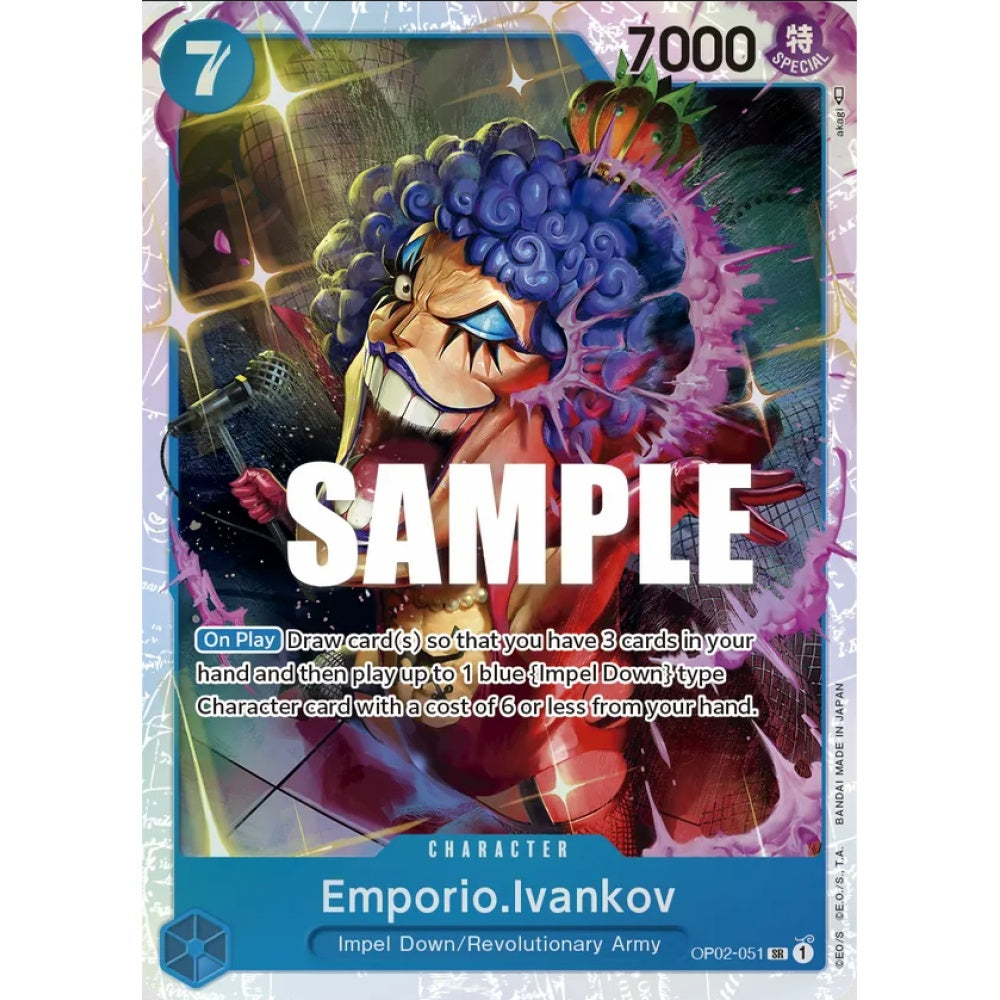 Emporio.Ivankov, OP02-051, Super Rare, One Piece, Paramount War