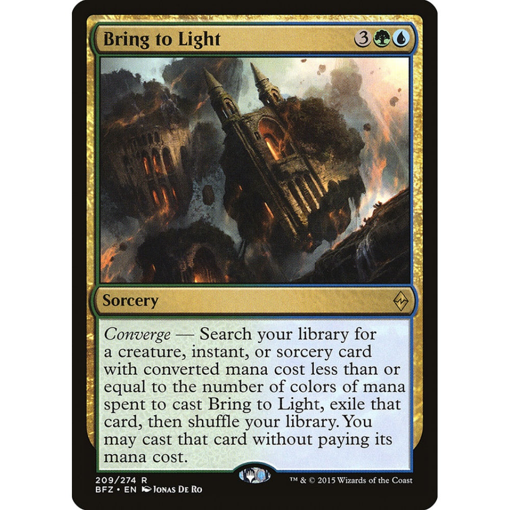 Bring to Light rare 209 Magic the Gathering Battle for Zendikar