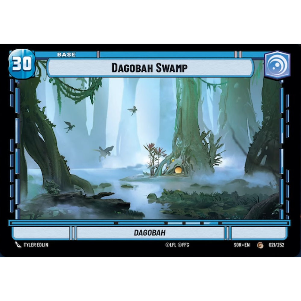 Dagobah Swamp / Experience Token, 21, C, Star Wars Unlimited, Sparks Of Rebellion