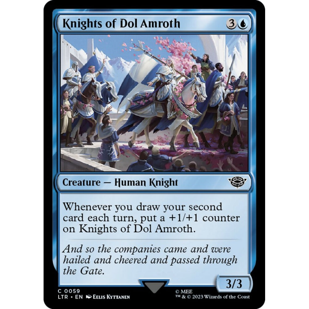 Knights of Dol Amroth, common, 59, Magic the Gathering, The Lord of the Rings: Tales of Middle-earth