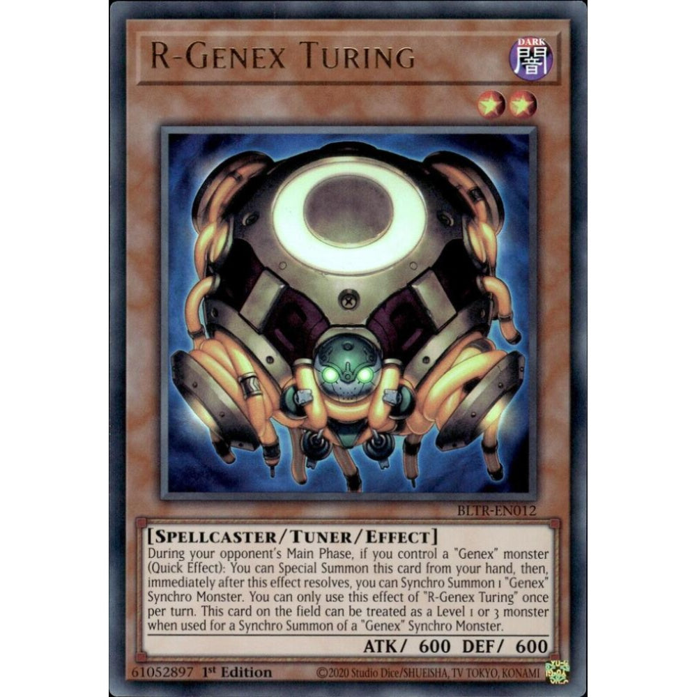 R-Genex Turing BLTR-EN012 Ultra Yu-Gi-Oh Battles of Legend: Terminal Revenge
