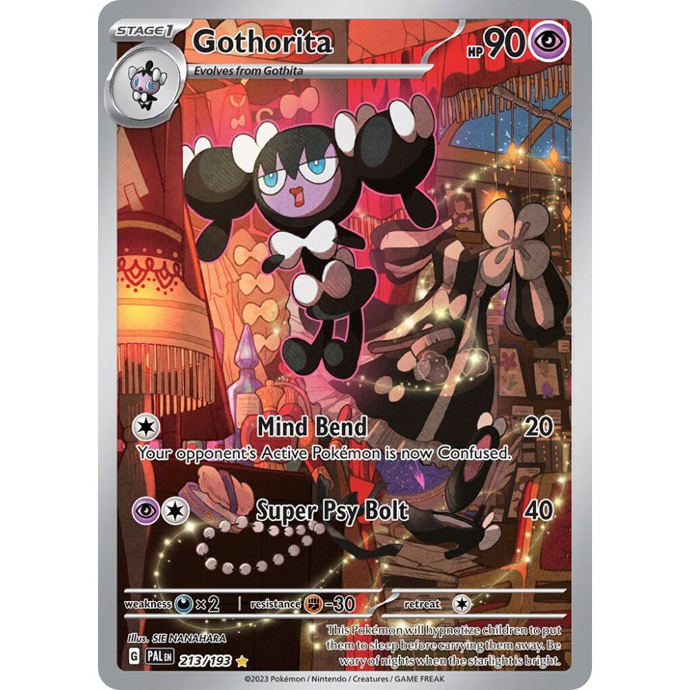 Gothorita Illustration Rare 213/193 Pokemon Card Game Paldea Evolved