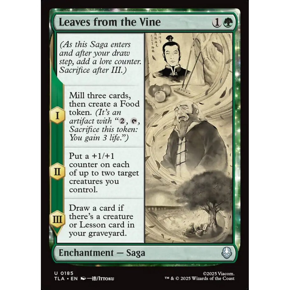 Leaves from the Vine uncommon 185 Magic the Gathering Avatar: The Last Airbender