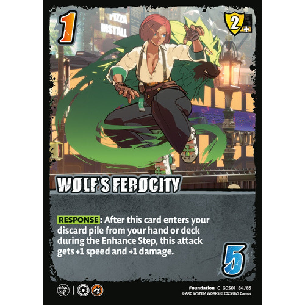 Wolf's Ferocity 84/85 Universus Card Game Guilty Gear -Strive- C Non-Foil