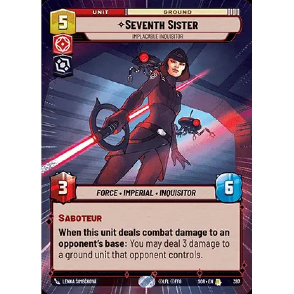 Seventh Sister, 397, R, Star Wars Unlimited, Sparks Of Rebellion