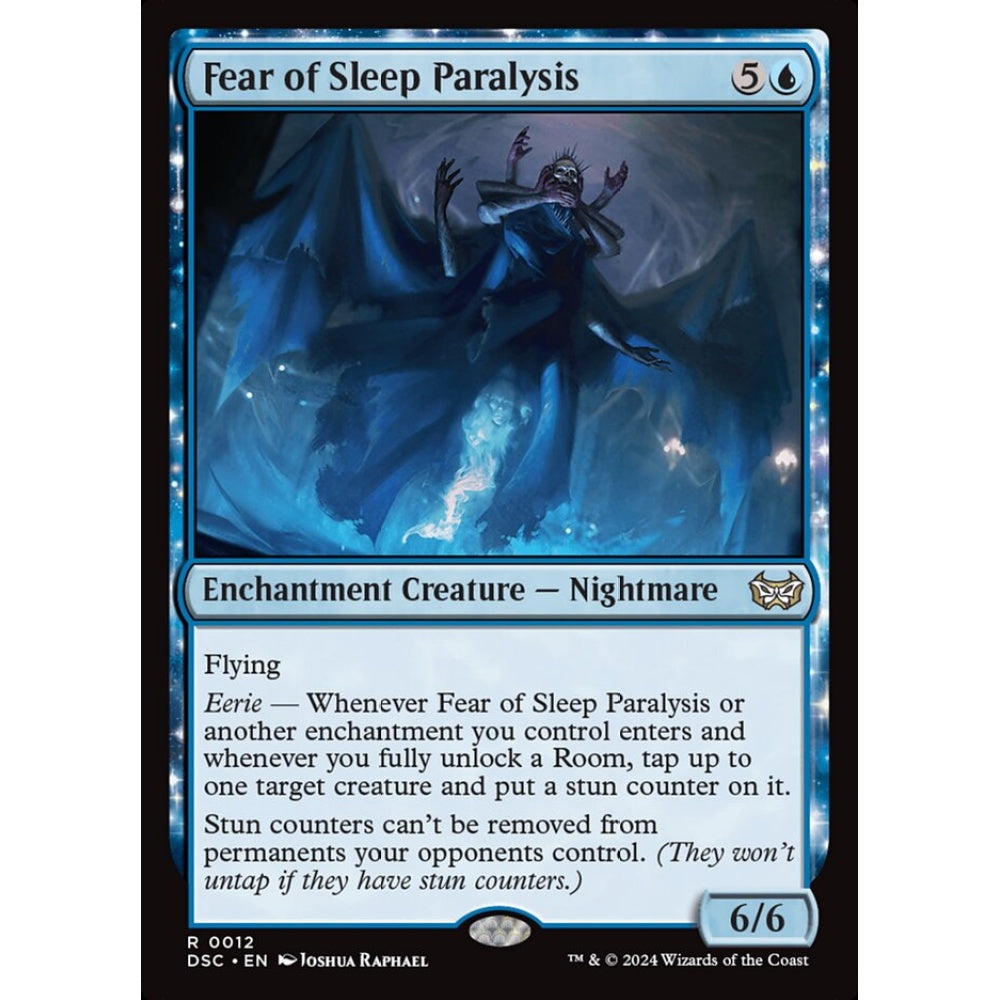 Fear of Sleep Paralysis, 12, rare, Magic: The Gathering, Duskmourn: House of Horror Commander