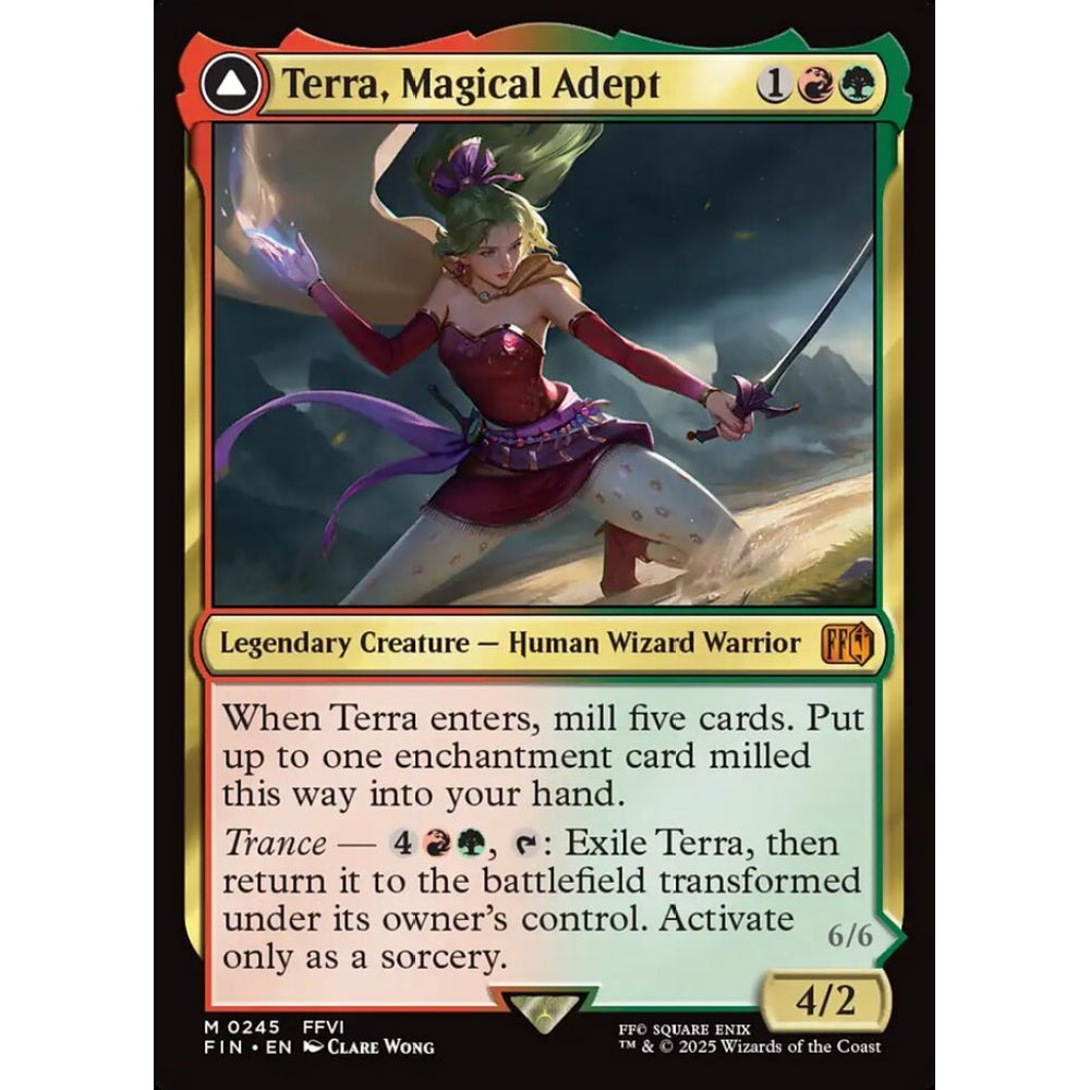 Terra, Magical Adept // Esper Terra mythic 245 Magic the Gathering Final Fantasy
