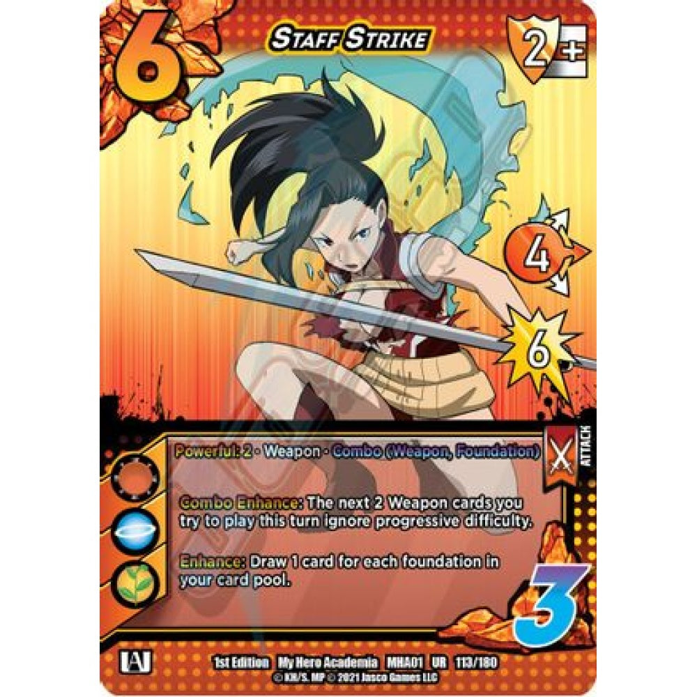 Staff Strike, 113/180, UR, UniVersus, MHA01 My Hero Academia