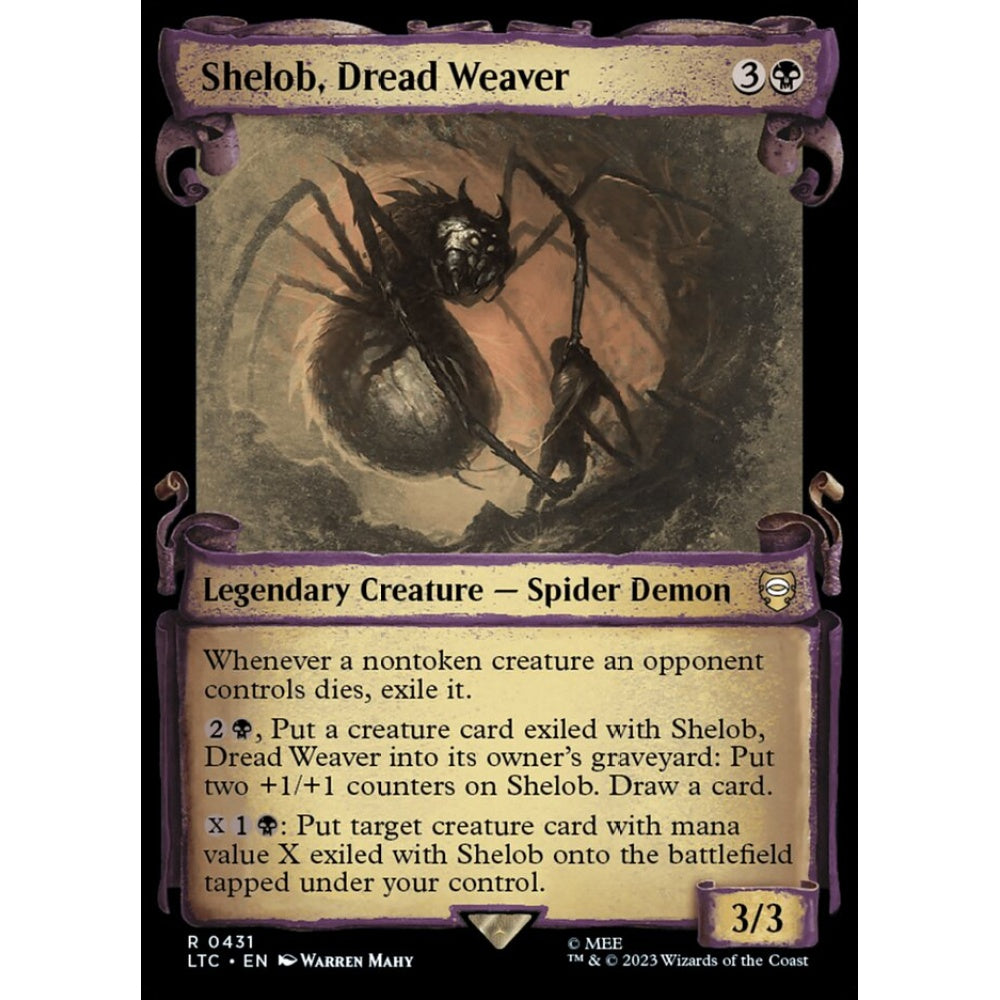 Shelob, Dread Weaver, rare, 431, Magic the Gathering, Tales of Middle-earth Commander
