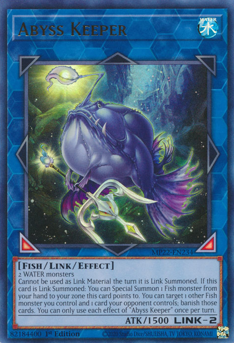 Abyss Keeper MP22-EN234 Ultra Ultra Rare Yu-Gi-Oh 2022 Tin of the Pharaoh%27s Gods in Art