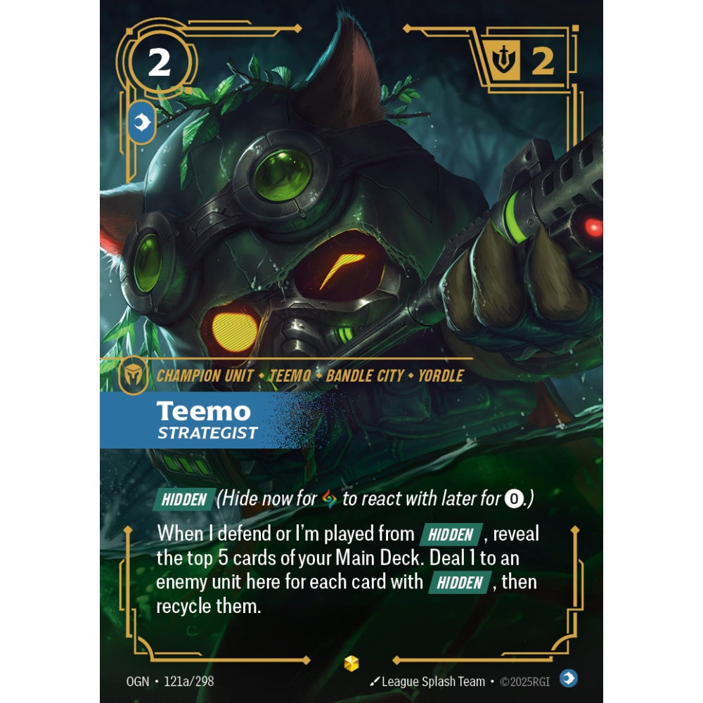 Teemo, Strategist OGN-121a/298 Riftbound Card Game Origins Showcase