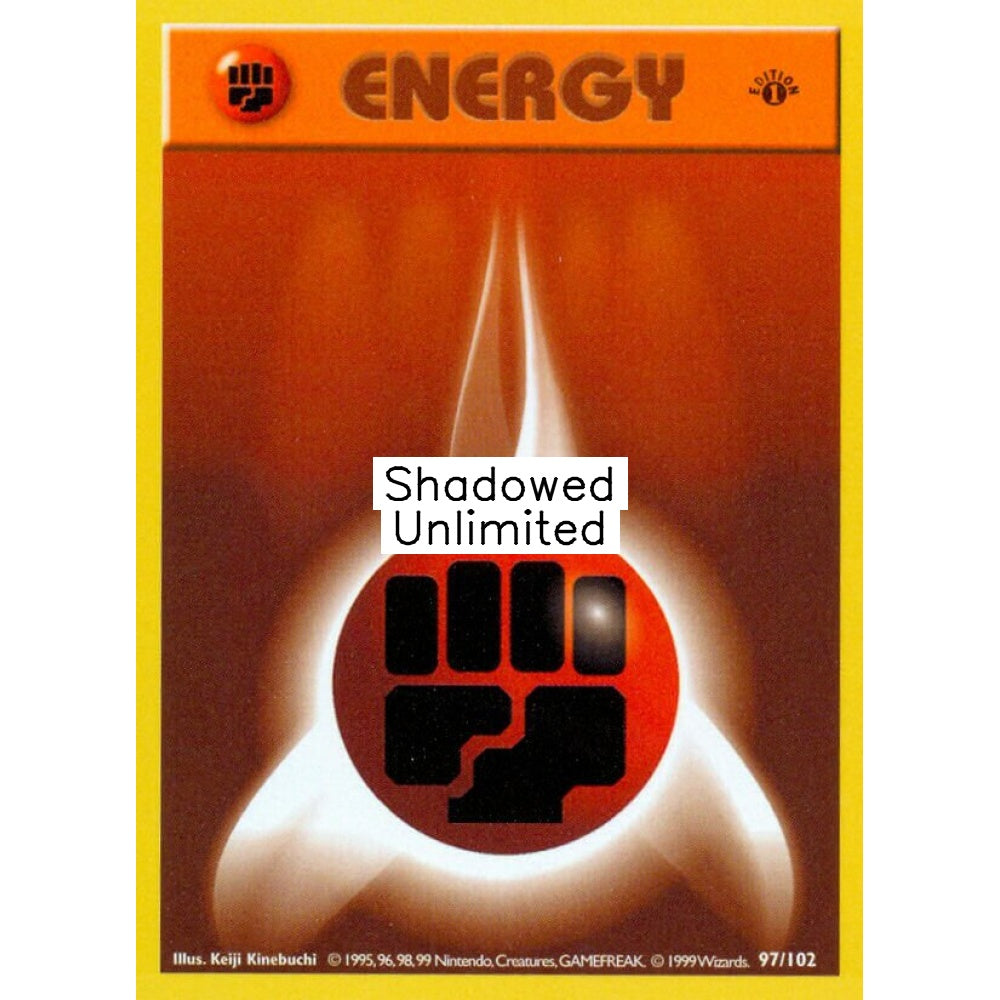 Fighting Energy Fixed 97/102 Pokemon Card Game Base Set