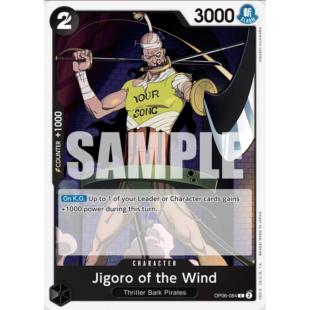 Jigoro of the Wind, OP06-084, Common, One Piece, Wings of the Captain