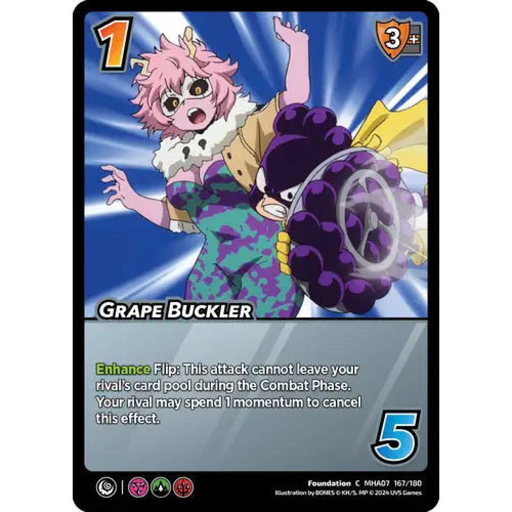 Grape Buckler, 167/180, C, UniVersus, MHA07 Girl Power