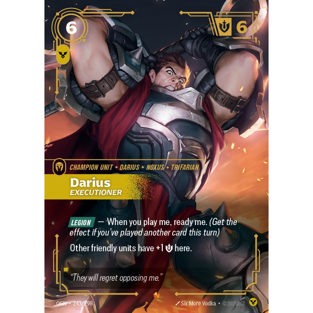 Darius, Executioner OGN-243/298 Riftbound Card Game Origins Epic