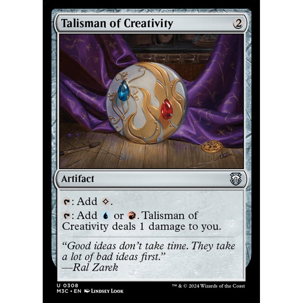 Talisman of Creativity, 308, uncommon, Magic: The Gathering, Modern Horizons 3