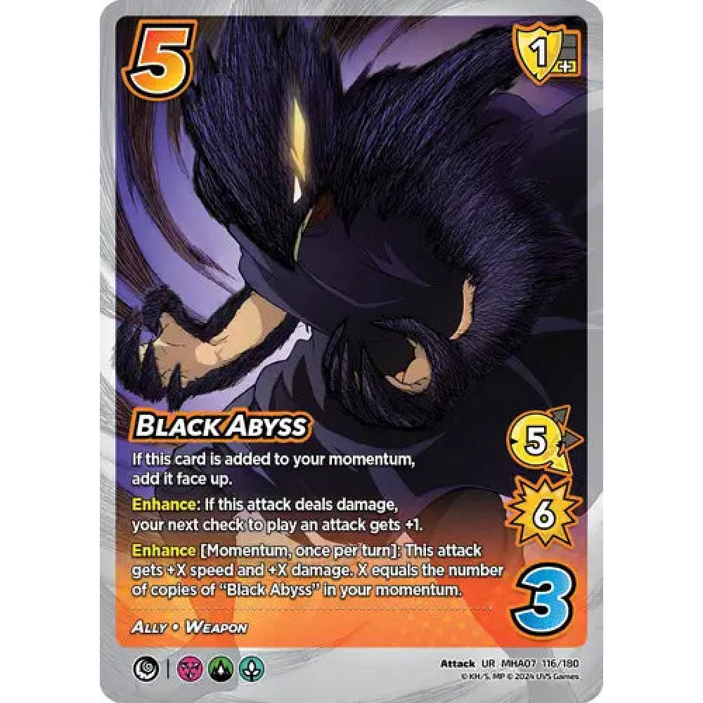 Black Abyss, 116/180, UR, UniVersus, MHA07 Girl Power