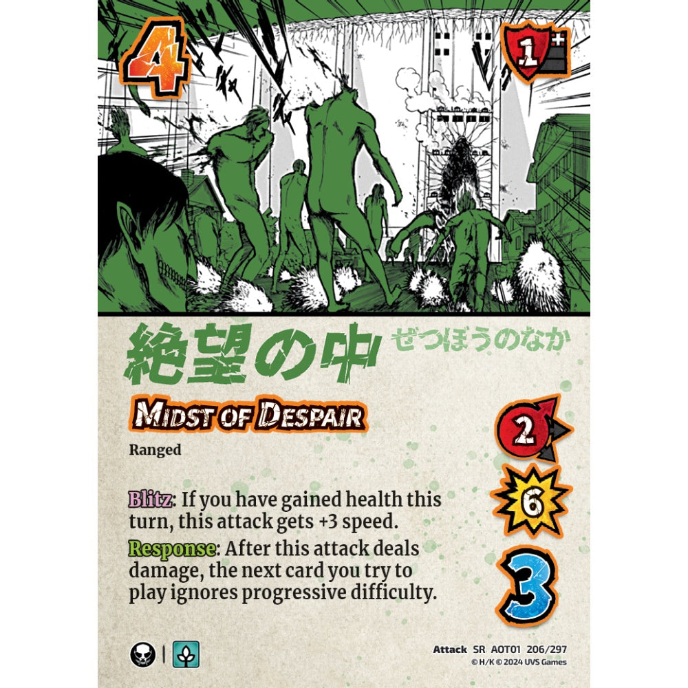 Midst of Despair, 206/297, SR, UniVersus, Attack on Titan: Battle for Humanity