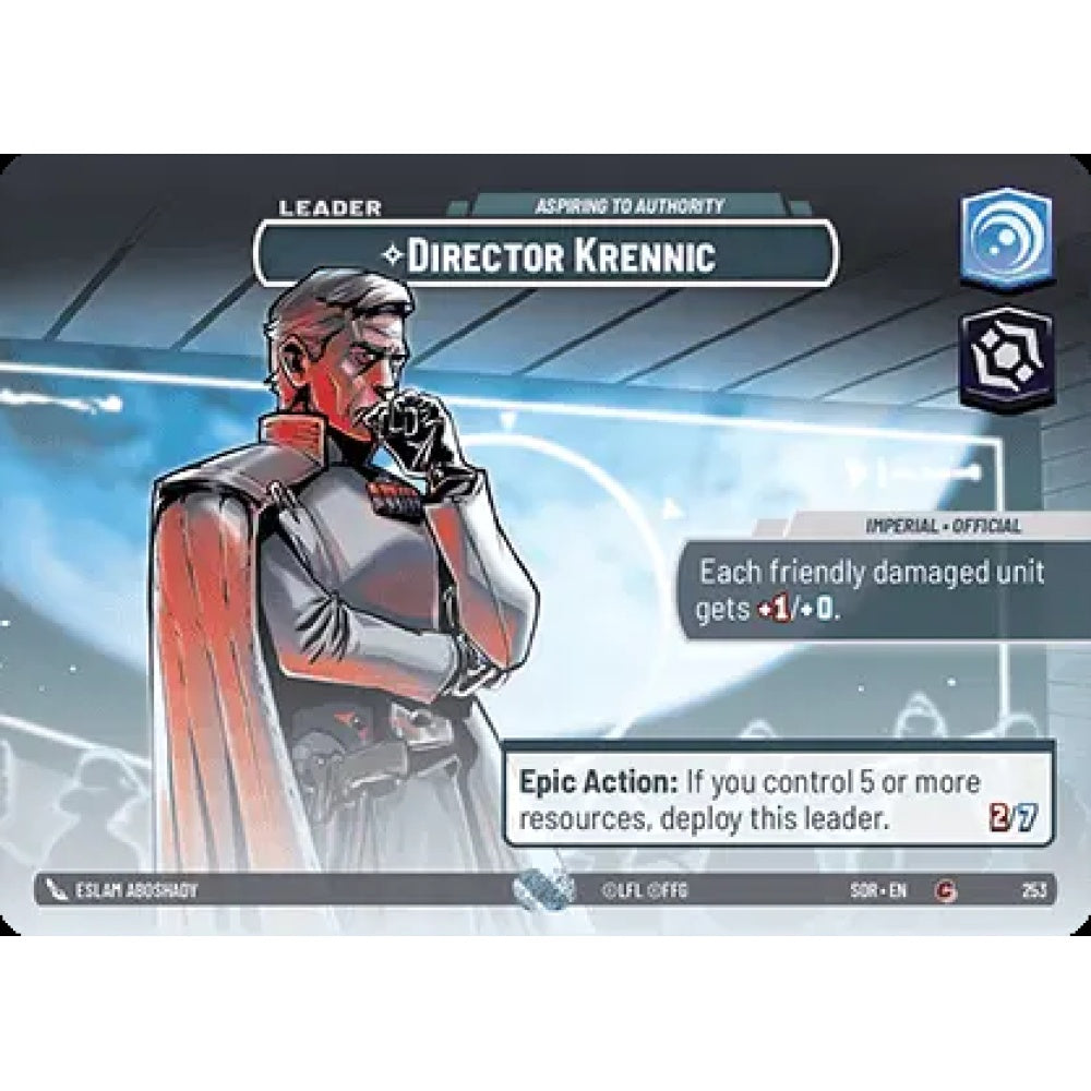 Director Krennic, 253, C, Star Wars Unlimited, Sparks Of Rebellion