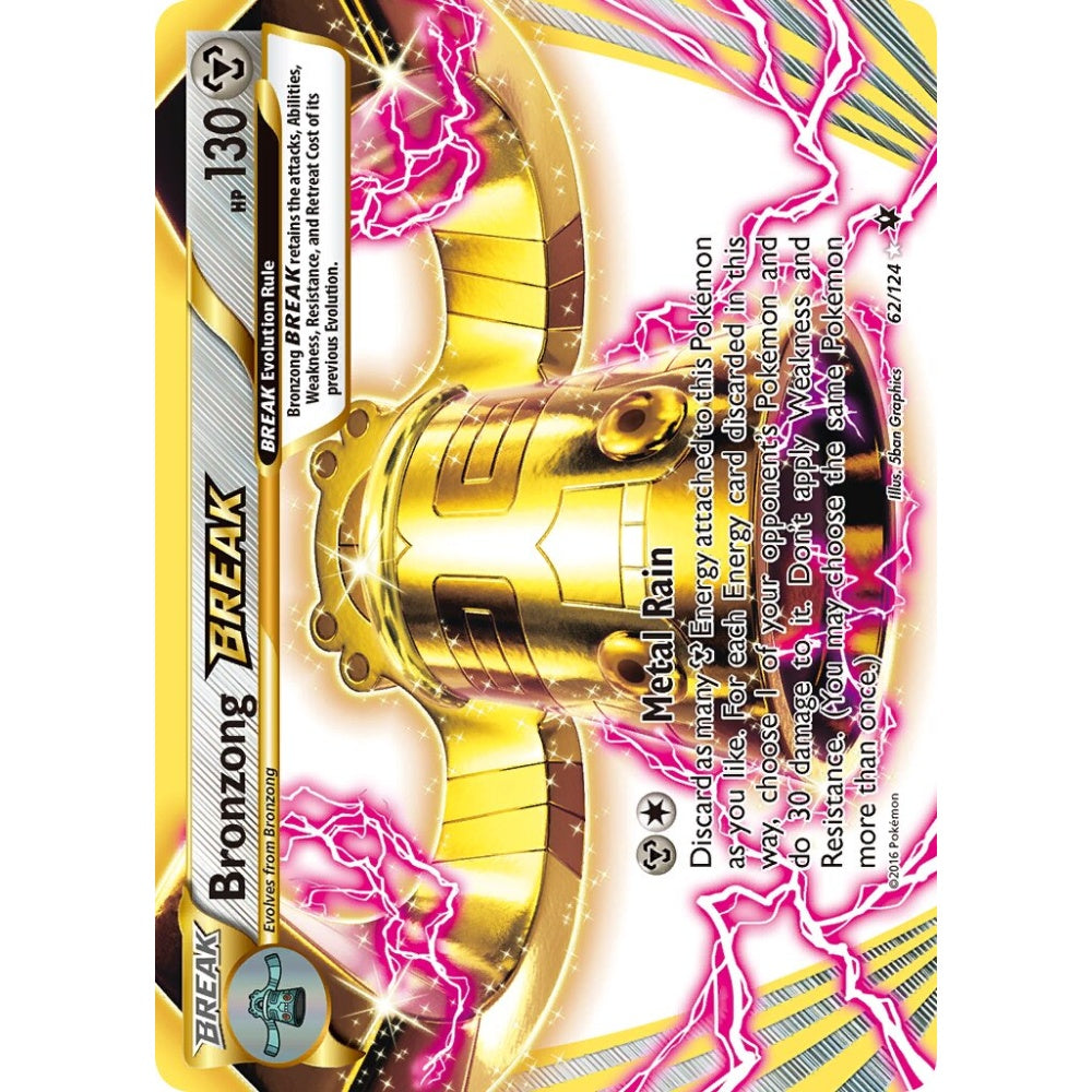 Bronzong BREAK Rare BREAK 62/124 Pokemon Card Game Fates Collide