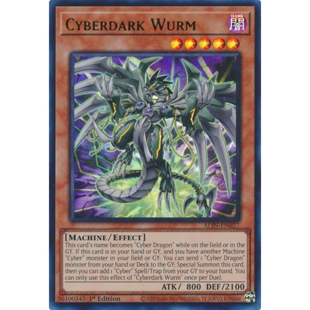 Cyberdark Wurm ALIN-EN027 Ultra Yu-Gi-Oh Alliance Insight