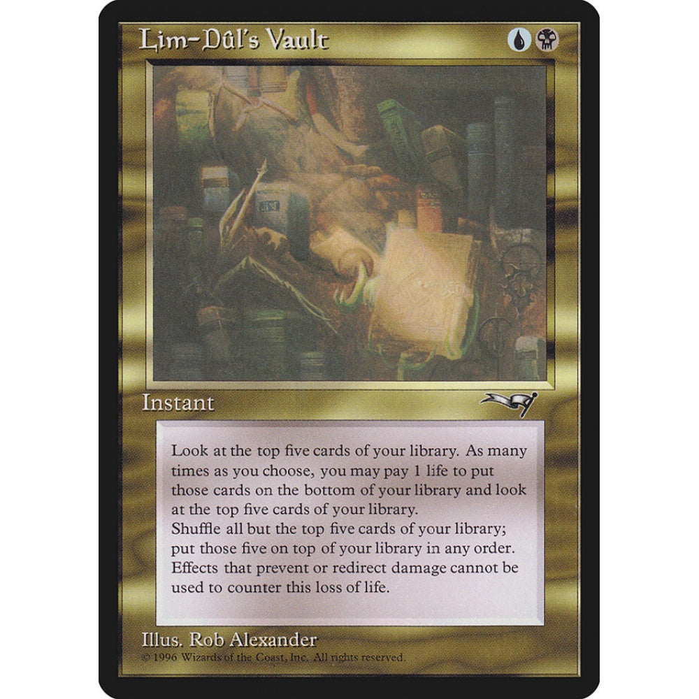 Lim-Dûl's Vault uncommon 107 Magic the Gathering Alliances Italian
