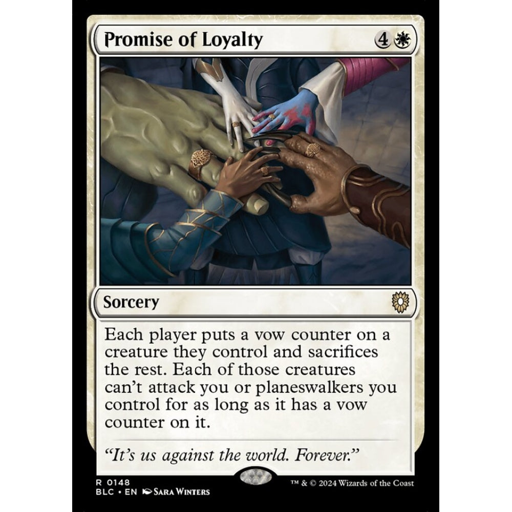 Promise of Loyalty, 148, rare, Magic: The Gathering, Bloomburrow