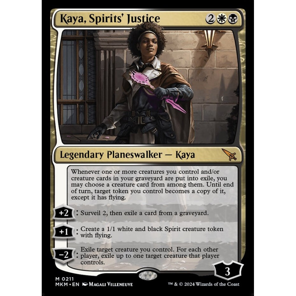 Kaya, Spirits' Justice mythic 211 Magic the Gathering Murders at Karlov Manor