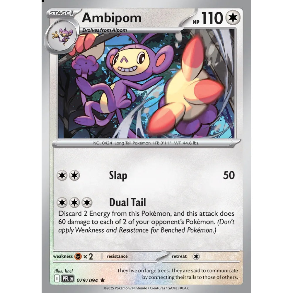 Ambipom Rare 079/094 Pokemon Card Game Phantasmal Flames