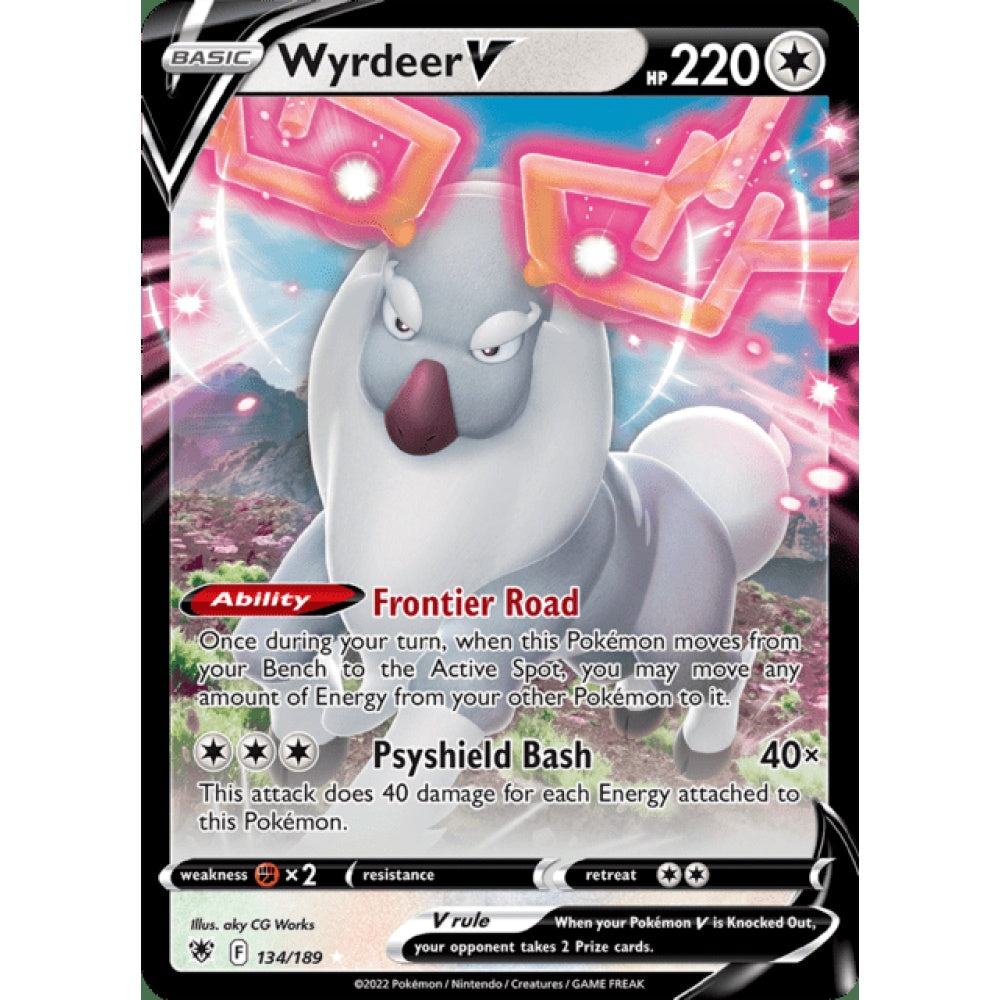 Wyrdeer V Double Rare 134/189 Pokemon Card Game Astral Radiance