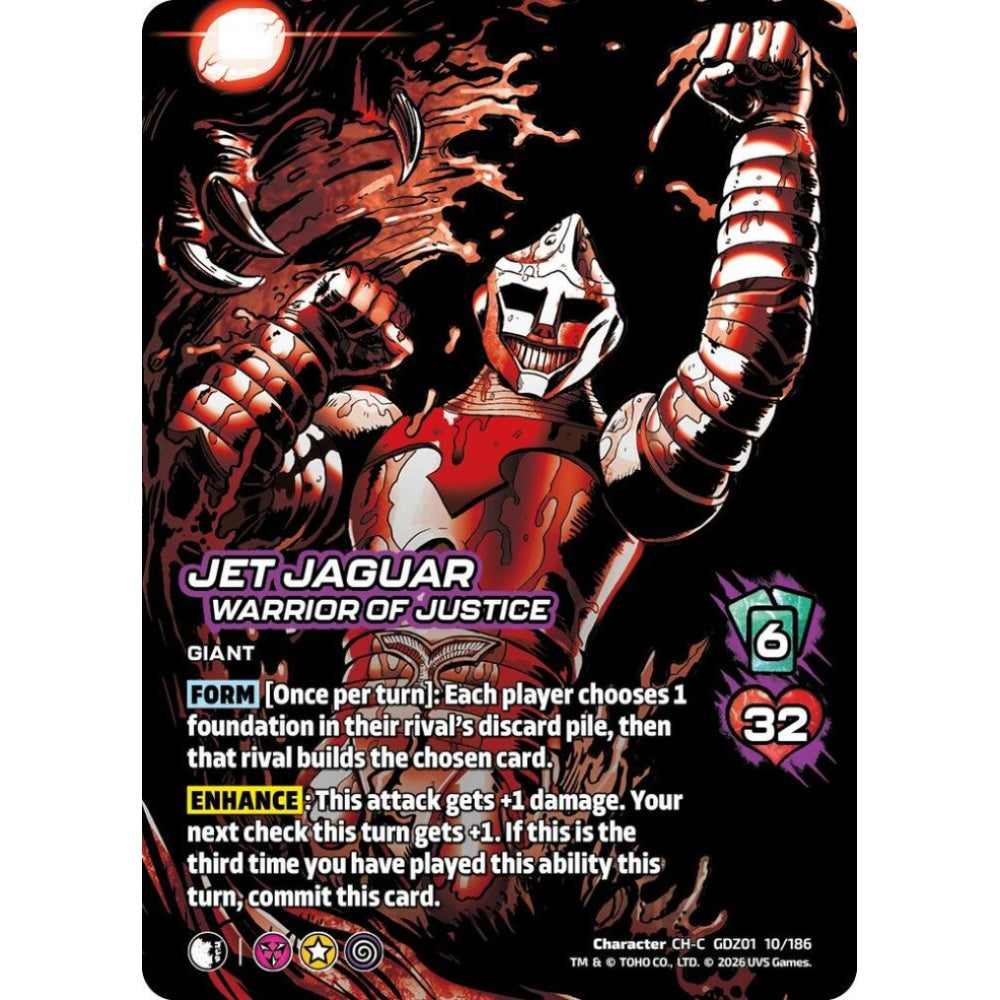 Jet Jaguar, Warrior of Justice GDZ01 10/186 GDZ01 Universus Godzilla: Reign of Kaiju Character CH