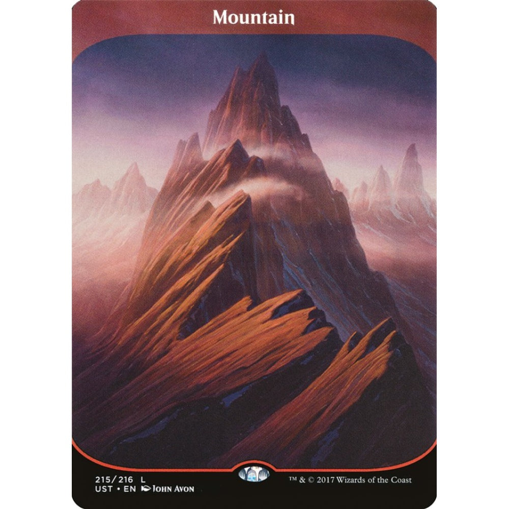 Mountain common 215 Magic the Gathering Unstable