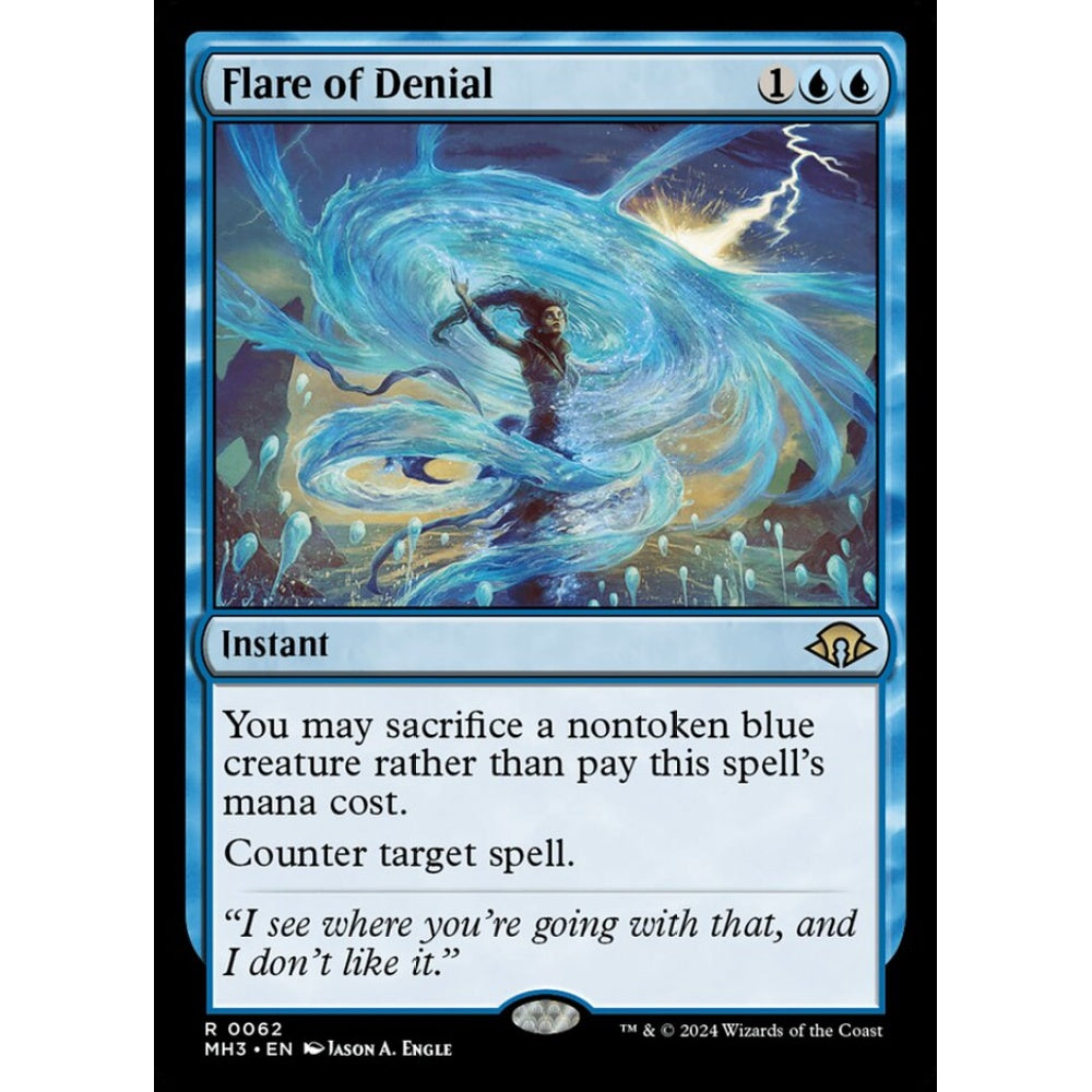 Flare of Denial, 62, rare, Magic: The Gathering, Modern Horizons 3