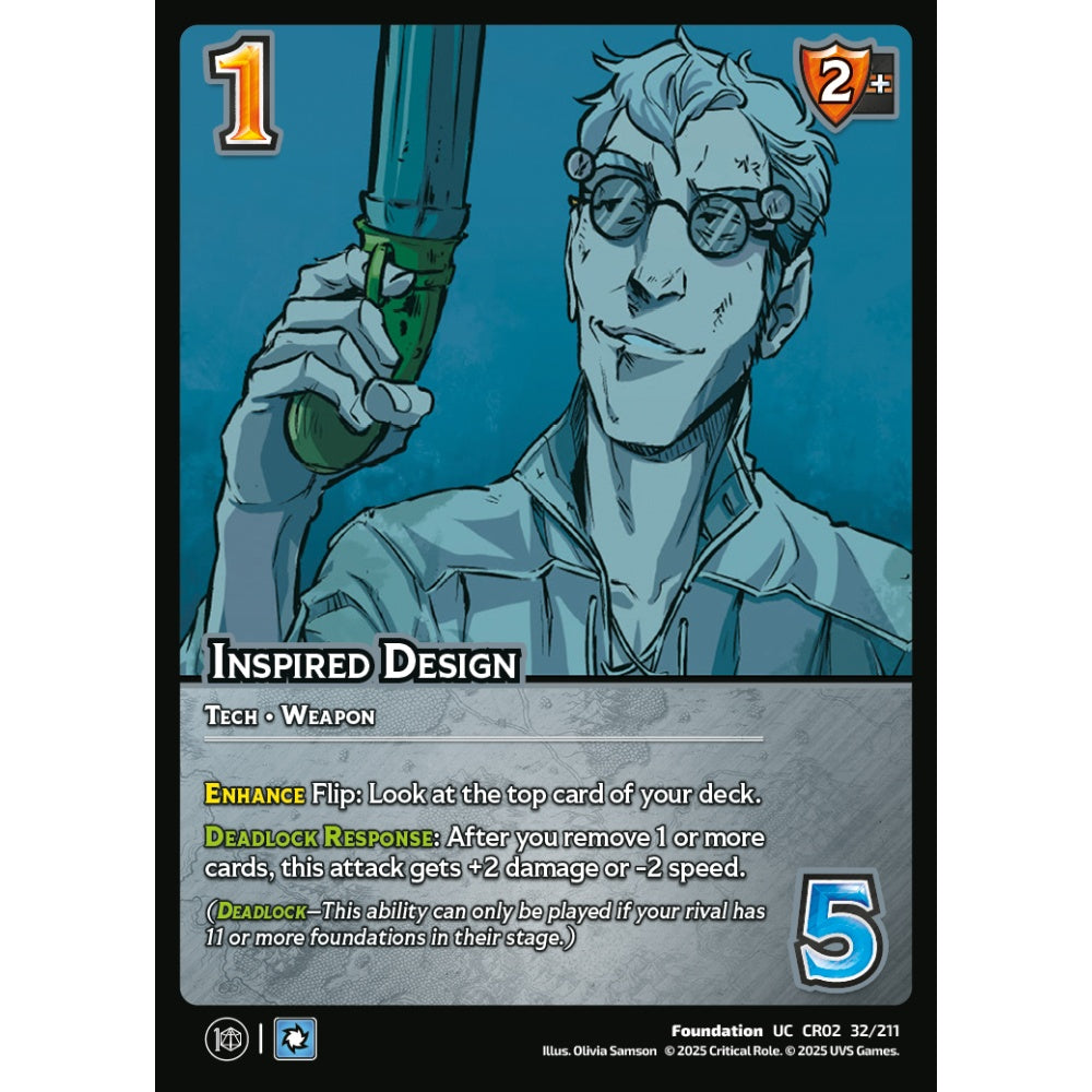Inspired Design, 32/211, CR02, Universus, Critical Role: Heroes Of Exandria, Foundation, UC