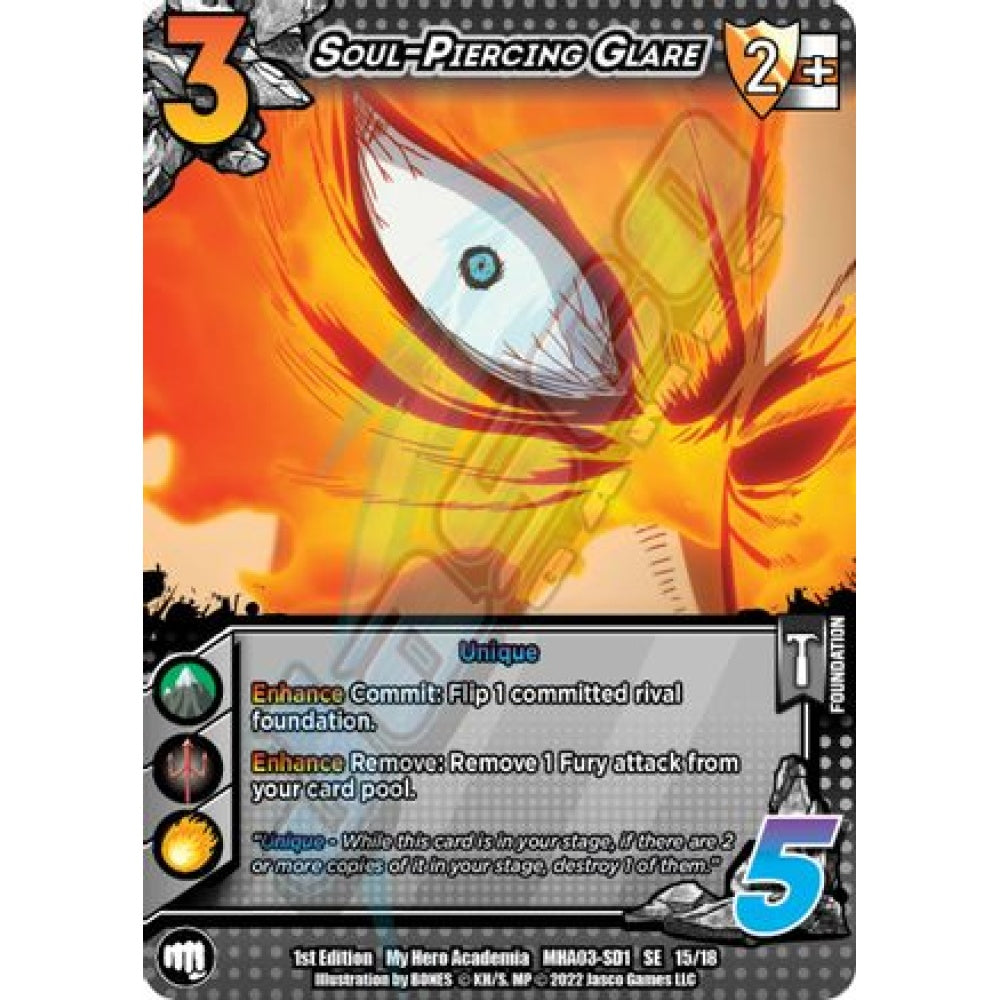 Soul-Piercing Glare, 15/18, SE, UniVersus, MHA03 Heroes Clash