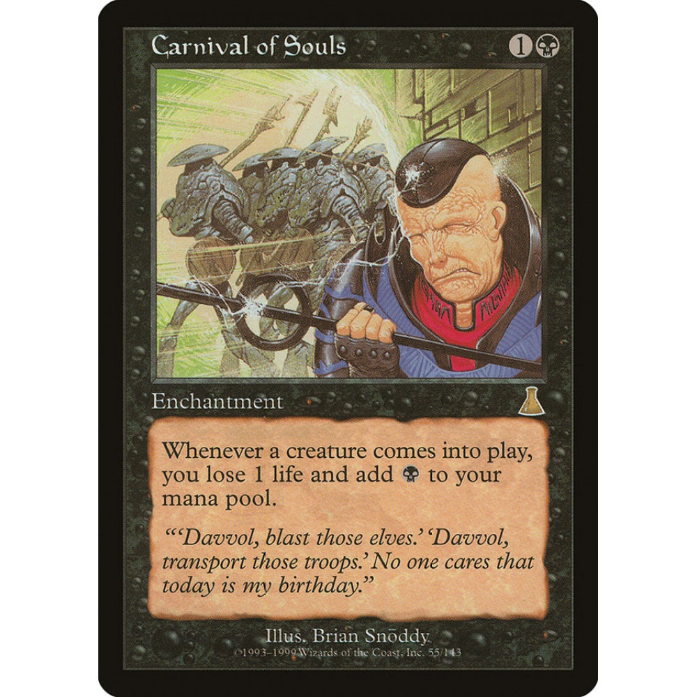 Carnival of Souls rare 55 Magic the Gathering Urza's Destiny