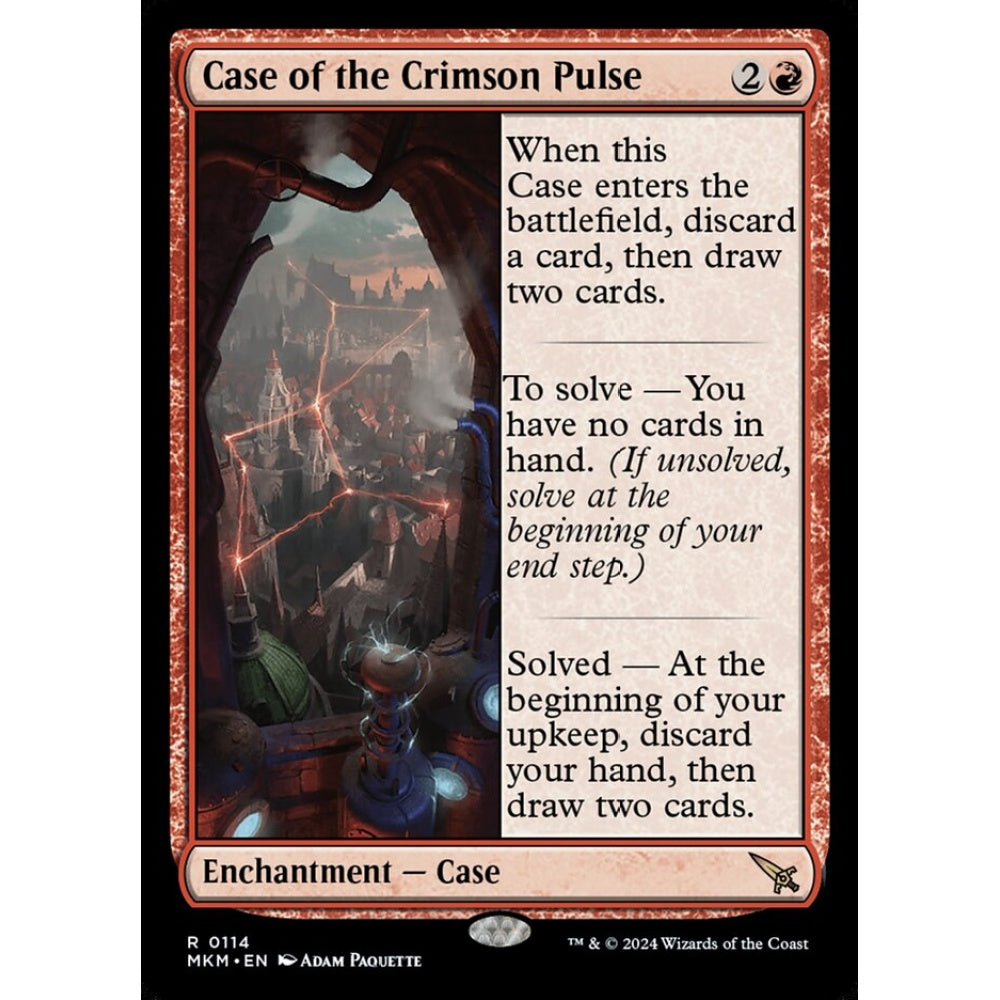 Case of the Crimson Pulse rare 114 Magic the Gathering Murders at Karlov Manor