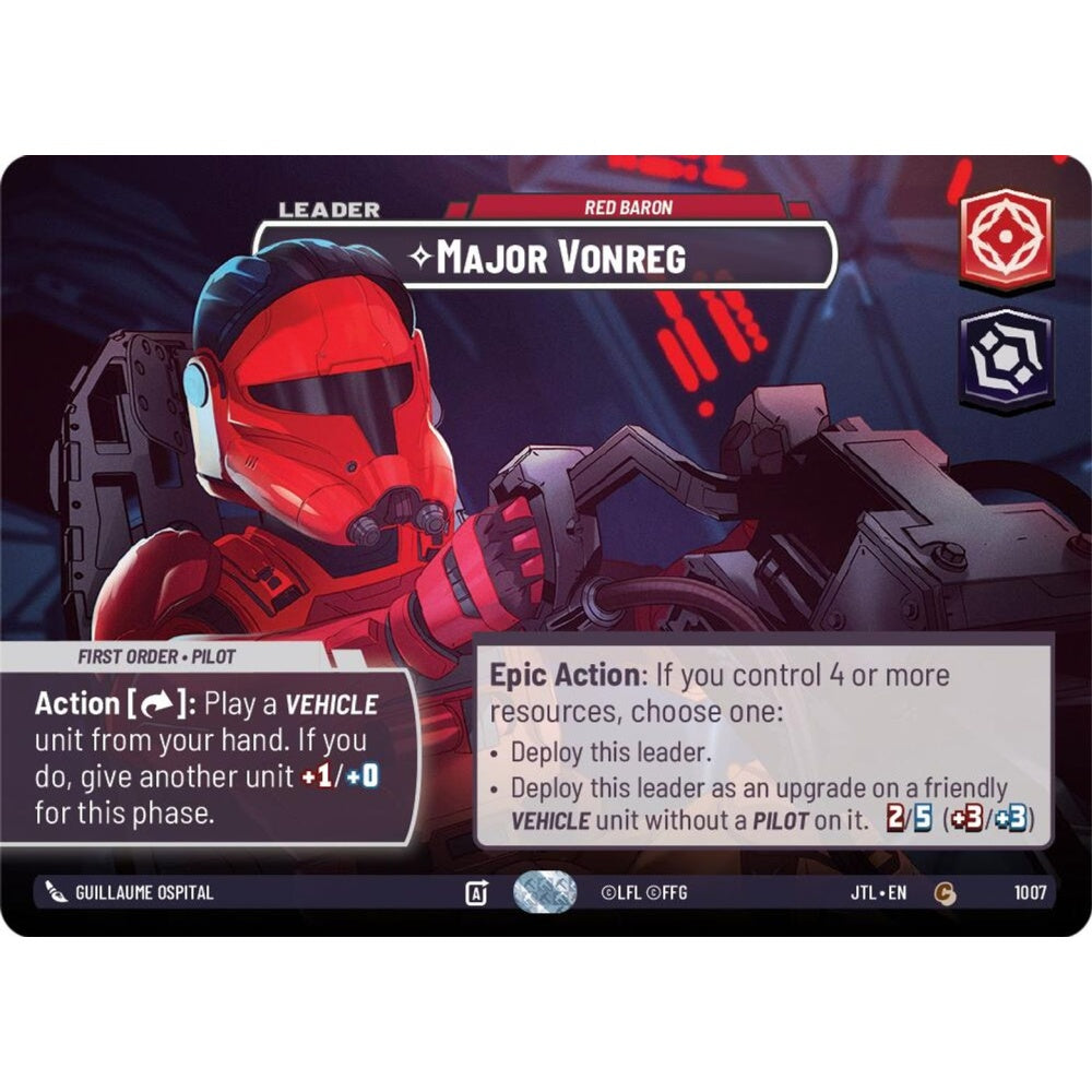 Major Vonreg, C, JTL 1007) Showcase, Star Wars Unlimited