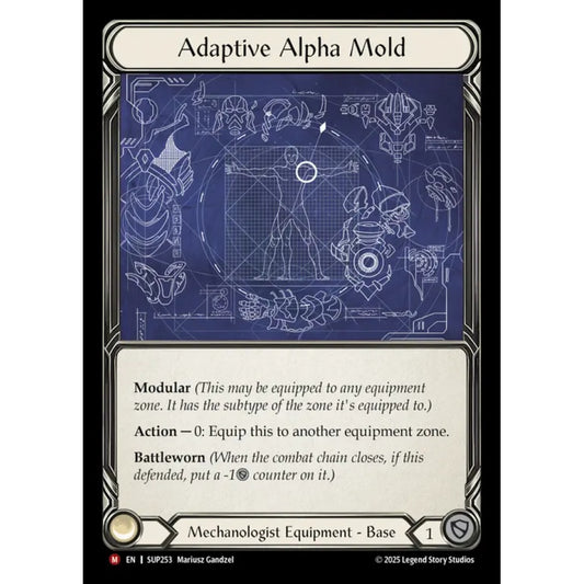 Adaptive Alpha Mold SUP253 Majestic Flesh & Blood Trading Card Game Super Slam in Regular Art