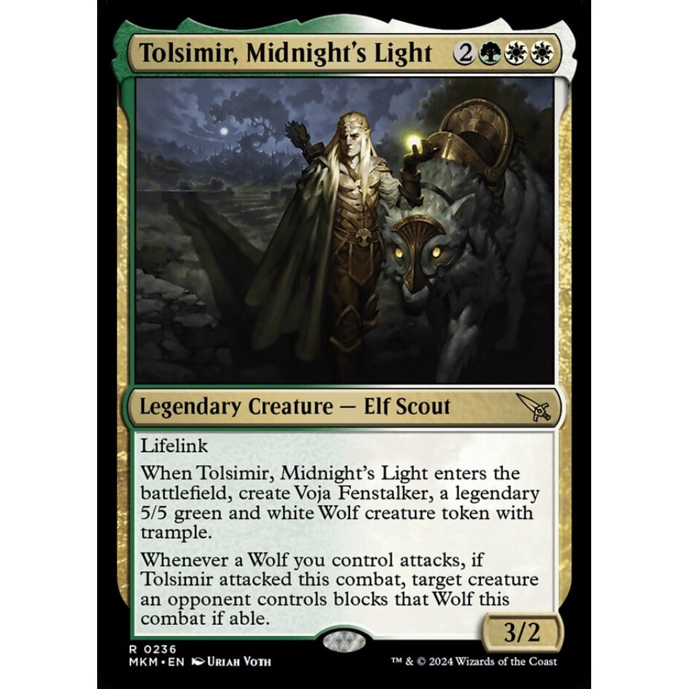 Tolsimir, Midnight's Light rare 236 Magic the Gathering Murders at Karlov Manor