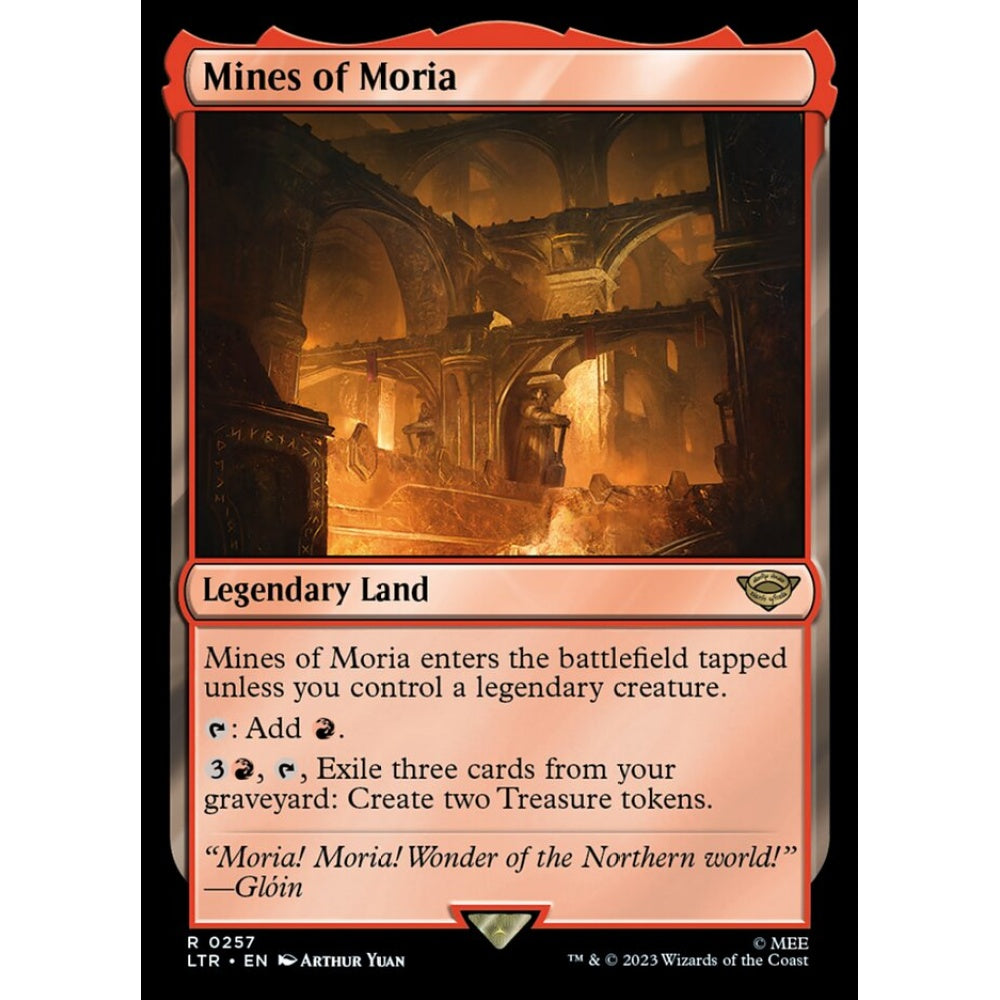 Mines of Moria, rare, 257, Magic the Gathering, The Lord of the Rings: Tales of Middle-earth