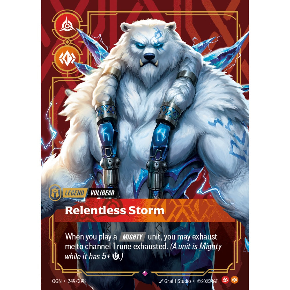 Relentless Storm OGN-249/298 Riftbound Card Game Origins Rare
