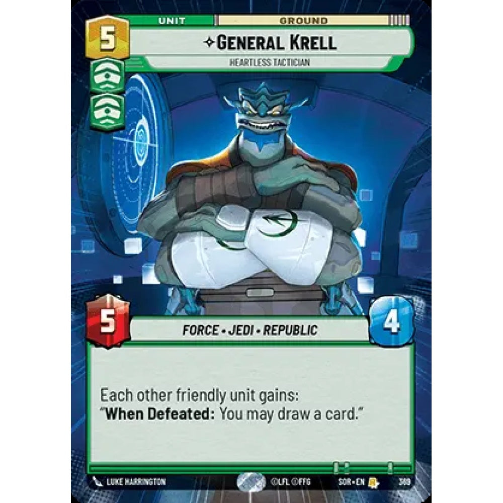 General Krell, 369, R, Star Wars Unlimited, Sparks Of Rebellion