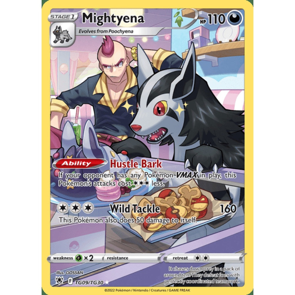 Mightyena Illustration Rare TG9/TG30 Pokemon Card Game Astral Radiance