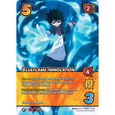 Blueflame Immolation, 11/153, XR-R, UniVersus, MHA06 Jet Burn