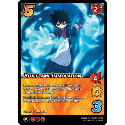 Blueflame Immolation, 11/153, R, UniVersus, MHA06 Jet Burn