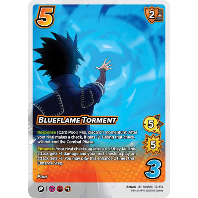 Blueflame Torment, 12/153, UR, UniVersus, MHA06 Jet Burn