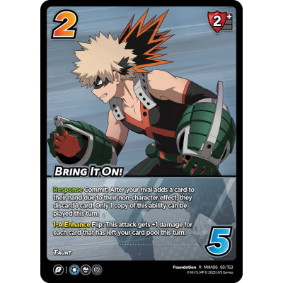 Bring It On!, 69/153, R, UniVersus, MHA06 Jet Burn