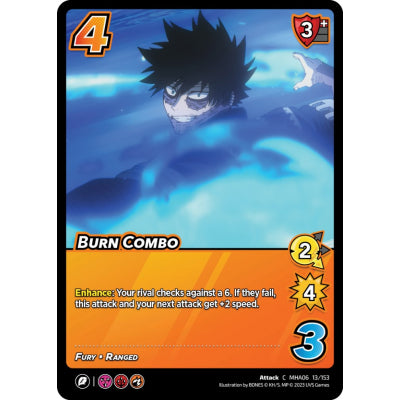 Burn Combo, 13/153, C, UniVersus, MHA06 Jet Burn